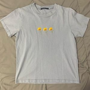 brandy melville baby blue tee